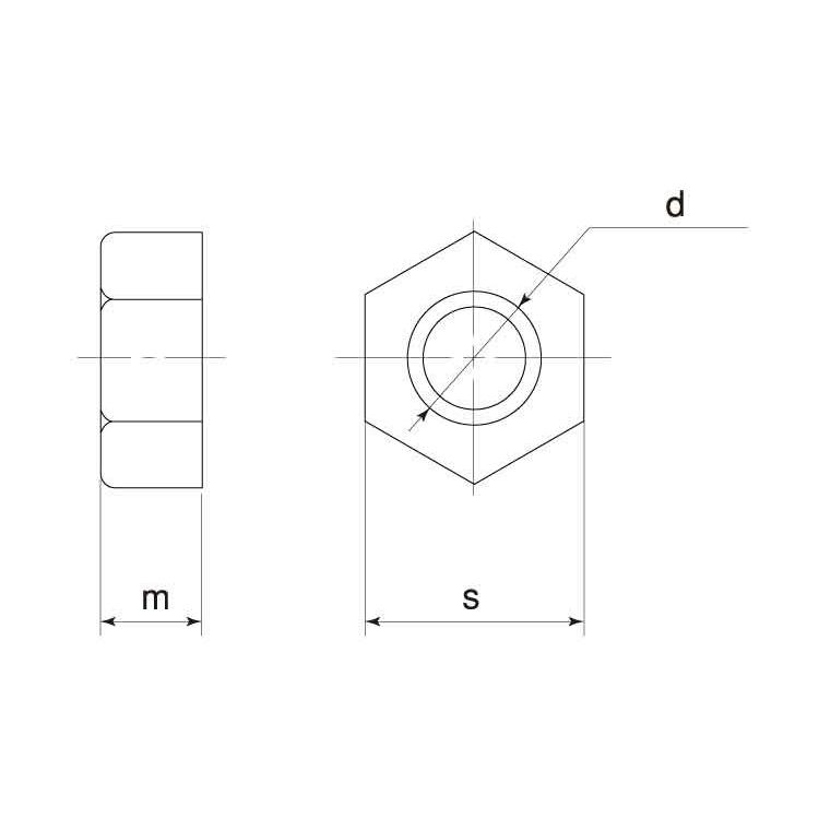 ＰＴＦＥ　六角ナット　M　樹脂