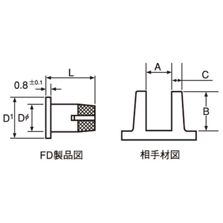 FD-2601CD 黄銅 【き】 生地 【3000本】
