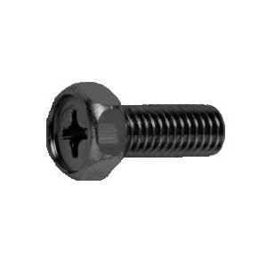 ステンレス (+)アプセット M6x10 BK | M6x10六角アプセットボルト(10本)三価クロメート | 六角
