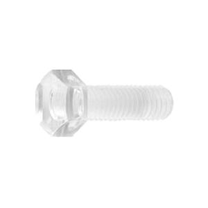 ポリカーボ 六角ボルト(全ねじ白色) M8x35