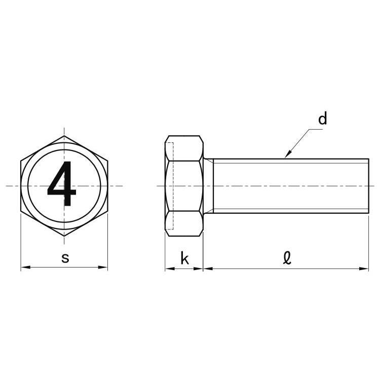 ４マーク細目小形アプセットボルト【110個】(4)ホソメコガタアプセット 12X25P1.25 標準(または鉄)/三価ホワイト｜nejinetshop｜03