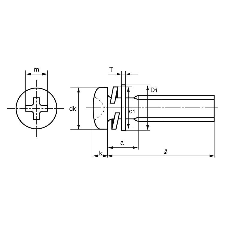 （＋）ナベＩ＝３(　)ナベI=3　X　12　標準(または鉄)　８μ三価ホワイト