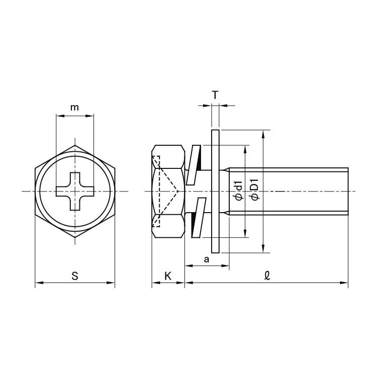 交換 （＋）アプセットＰ＝３【400個】(+)アプセットP=3 5 X 30 標準(または鉄)/クローム