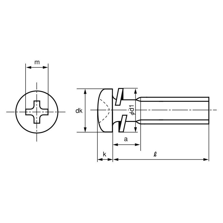 （＋）ナベＰ＝２BS(　)ナベP=2　2.3　X　14　黄銅　ニッケル