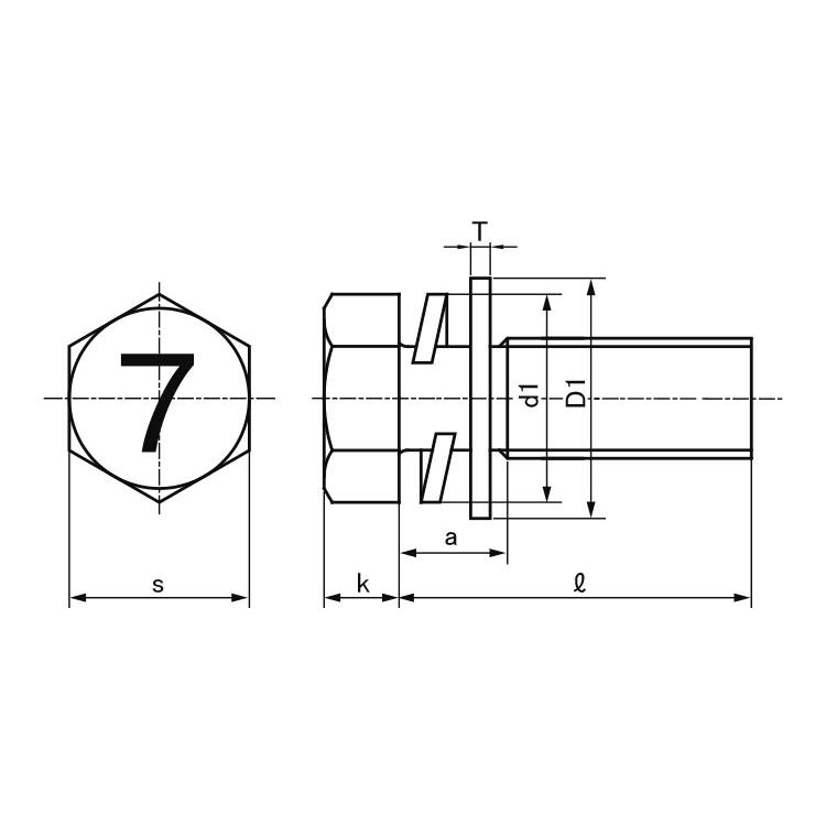 ７マーク　トリーマ　Ｐ＝３7マークトリーマP=3　10　標準(または鉄)　X　三価ブラック