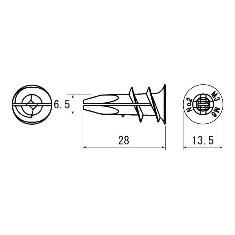 カベッコ（ＳＤ−１２５）樹脂【25個】スツキ カベッコP-25  SD-125 標準(または鉄)/生地(または標準)｜nejinetshop｜03