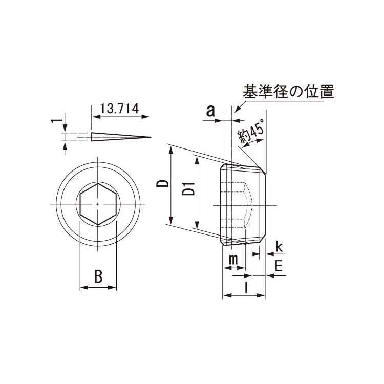 プラグＮＰＴＦ（沈み（アンブラコプラグNPTFシズミUBK　標準(または鉄)　生地(または標準)