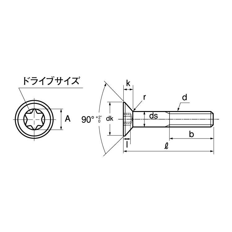 ＴＯＲＸ皿ＣＡＰ（日産（新ＪＩＳTORX-サラCAP(JIS 4 X 10 標準