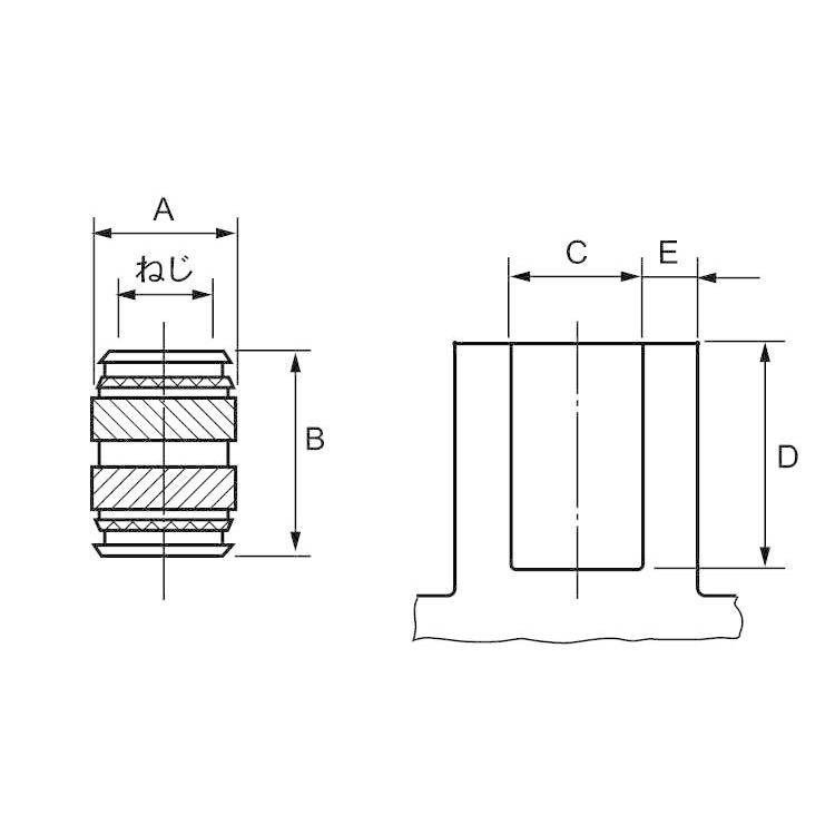 テックソニック（ＴＥＣ・ＲＯＨＳBSテックソニック(TEC　M3-5.7　黄銅　生地(または標準)