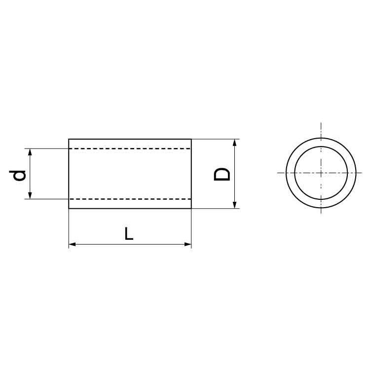 特寸絶縁スリーブ（ボルト用BTヨウゼツエンスリーブ　16　X　20　標準(または鉄)　生地(または標準)