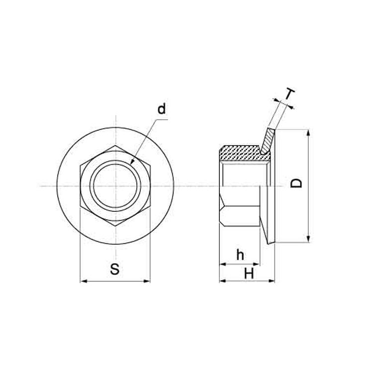 皿バネナットサラバネN　M3　(5.5X7　標準(または鉄)　三価ブラック