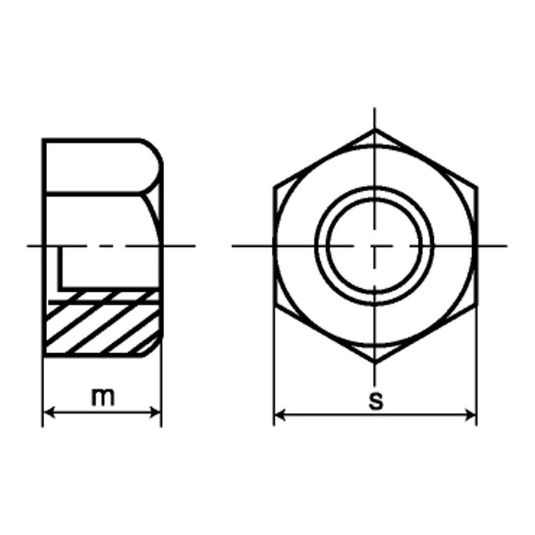 ８割　台形ナット（ＡＲ【1個】8ワリダイケイN(R) RTR32A(P=6 標準(または鉄)/生地(または標準)｜nejinetshop｜03