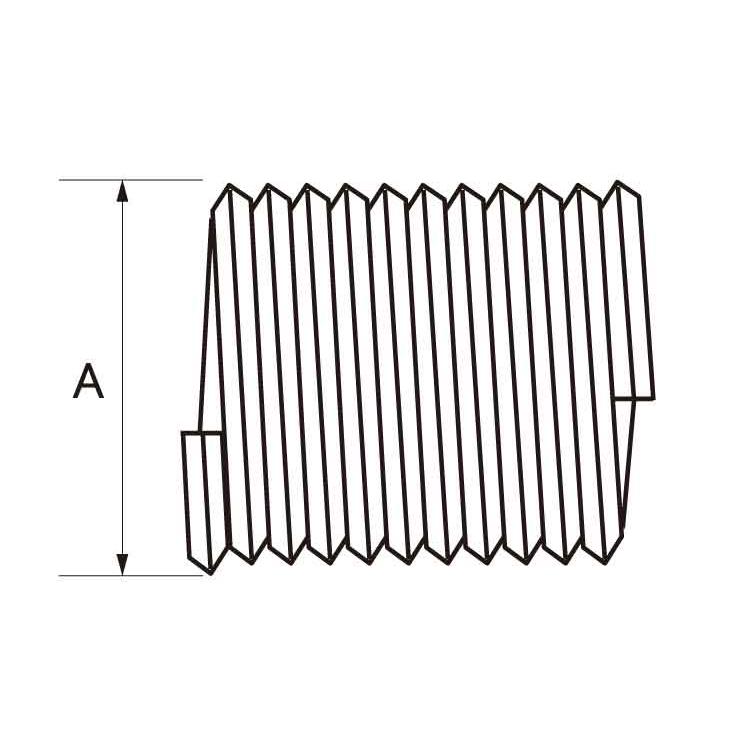 Ｅサート（ヘリサート（標準品ステン　Eサート　P=2.5　M18-2D　ステンレス(303、304、XM7等)　生地(または標準)