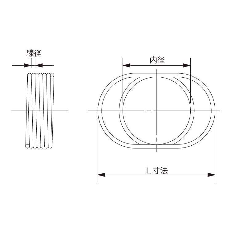 ＨＬスプリング（バタフライHLスプリング(バタフライ　M12　ステンレス(303、304、XM7等)　生地(または標準)