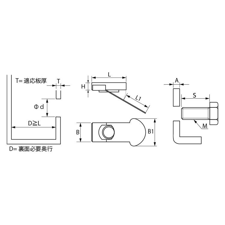 インプルナットインプルナット　PL5　ステンレス(303、304、XM7等)　生地(または標準)