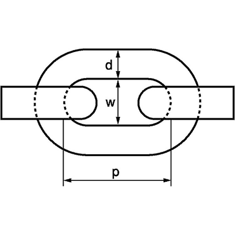 チェーン（Ｂ）３０メーターチェーン(B(30メーター　8-B　ステンレス(303、304、XM7等)　生地(または標準)