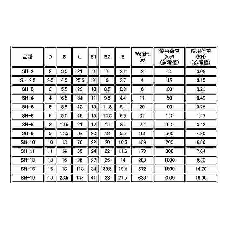 リングキャッチリングキャッチ　SH-13　ステンレス(303、304、XM7等)　生地(または標準)