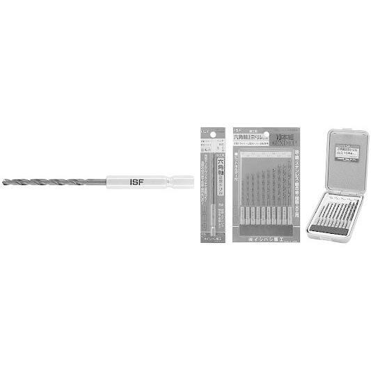 ISF 六角軸正宗ドリル 6EXD 6.0mm 10本セット 六角軸正宗ドリル（パック【