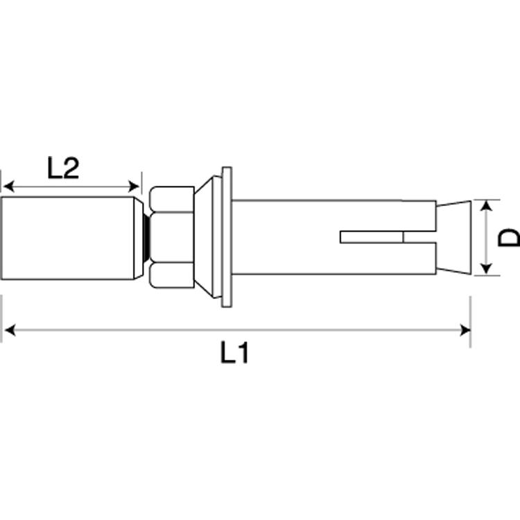 トルコンアンカー（ＡＷ（コーントルコンアンカー(AW(コーン　AW-3030B　標準(または鉄)　三価ホワイト