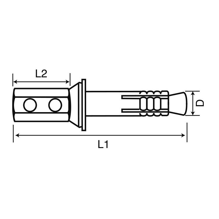 トルコンアンカー（ＡＷ（テーパトルコンアンカー(AW(テーパ　AW-4060B　標準(または鉄)　三価ホワイト