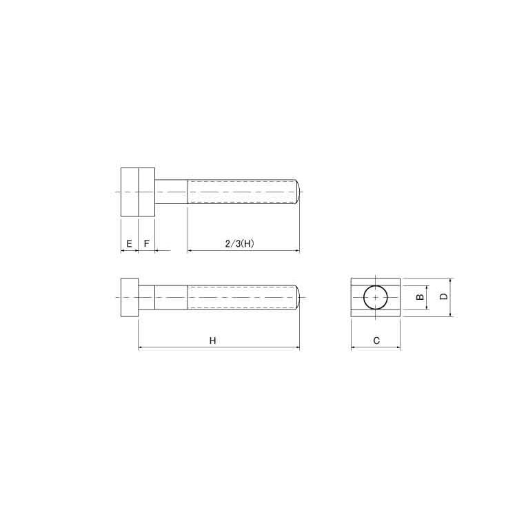 人気のある商品 Ｔ−スロットボルト（ＴＢＭ【10個】T-スロットボルト TBM-12125 標準(または鉄)/生地(または標準)