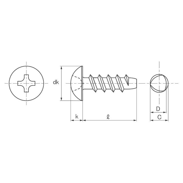 サンコータイト＋Ｐタイプ　トラス【105個】Pタイプトラス  2 X 8 標準(または鉄)/三価ホワイト｜nejinetshop｜03