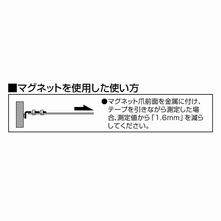 回転式セフG7ロックマグ爪25 5.0m メートル目盛 RSFG7LM2550 TJMデザイン｜nejiroku｜05