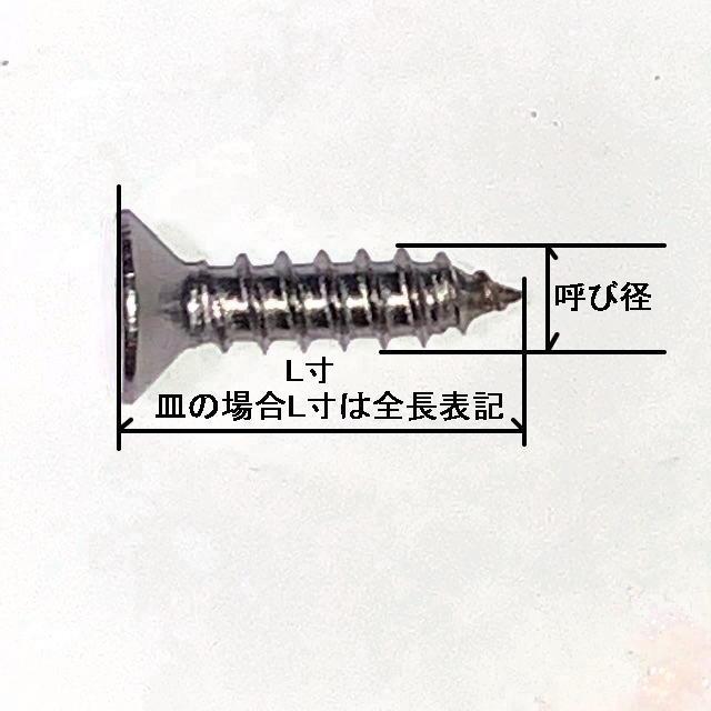 6 X 20　ステンA皿タッピング(L寸は全長表記です)｜nejiya-jp｜03