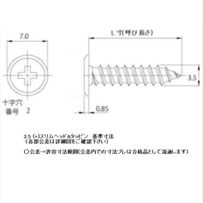 3.5X16 極低頭タッピング ブラックステン : ねじ各種とリコイルの