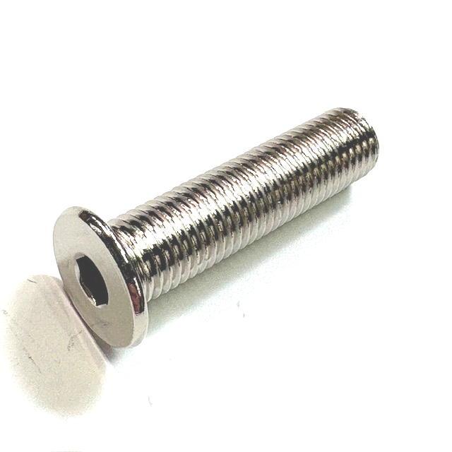M10(P=1.25)X40L特注ニッケルメッキ 極薄ローヘッドキャップボルト (L