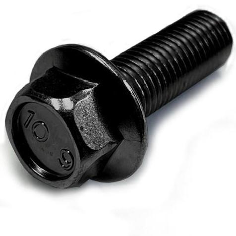 M8(P=1.25) X25L 黒メッキ10.9フランジボルト(2種) : ねじ各種と