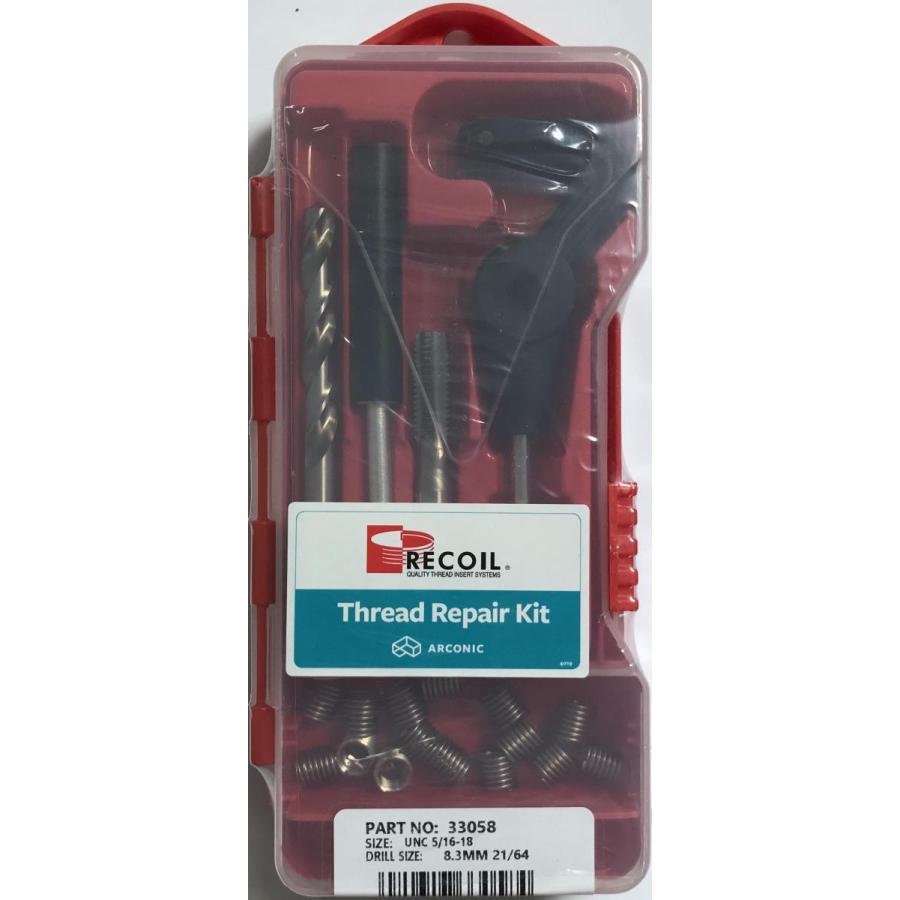 リコイル キット5/16-18 インチUNC RECOILネジ穴修正工具ハーレー