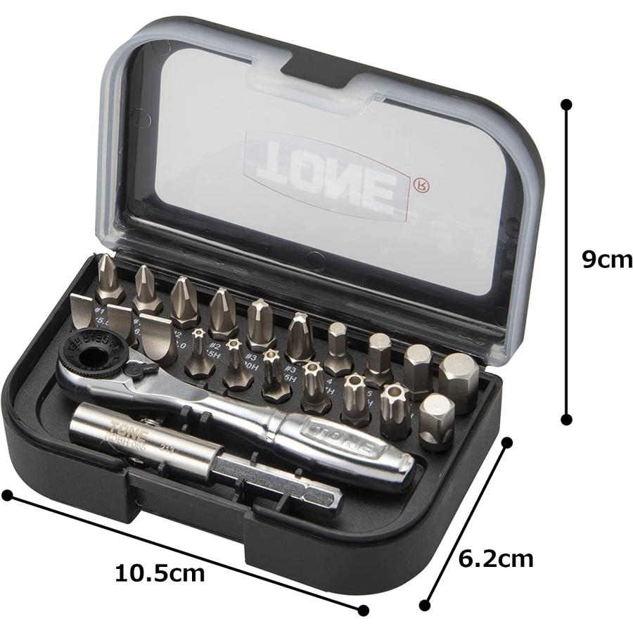 カランビット　20 トネ(TONE) ビットラチェットセットBRS20 コンパクトなのに