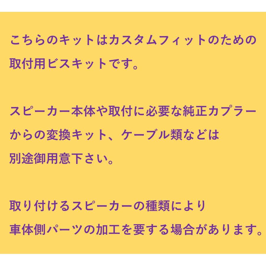 ダッシュボード 純正ツイーター→3.5インチ化 ビスセット(左右分4組