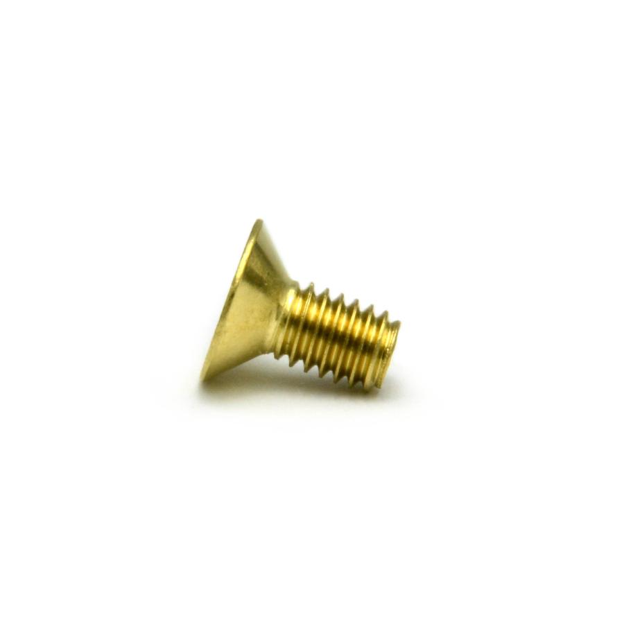 真鍮 (+) サラ小ねじ (全ねじ) M2 (太さ=2mm)×長さ=10mm 【 バラ 真鍮 (+) サラ小ねじ (全ねじ) M2 (太さ=2mm)×長さ=10mm 【 バラ