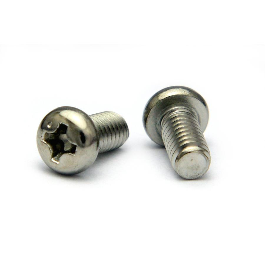 ステンレス (+) ナベ小ねじ (全ねじ) M2 (太さ=2mm)×長さ=12mm ステンレス (+) ナベ小ねじ (全ねじ) M2 (太さ=2mm)×長さ=12mm