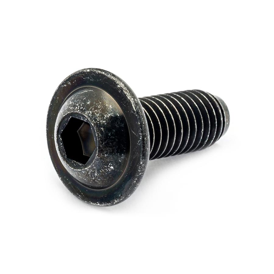 高強度の鉄[SCM435]/三価ブラック フランジボタン M8 (太さ=8mm)×長さ