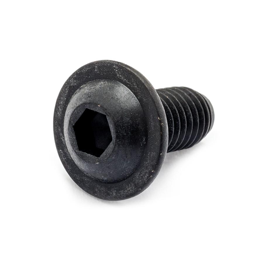 ステンレス(黒染め) フランジボタン M6 (太さ=6mm)×長さ=20mm 【 バラ
