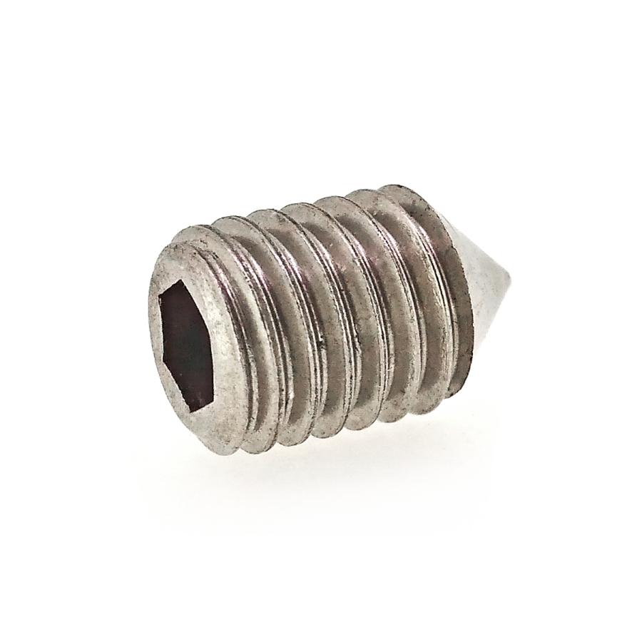 ステンレス ホーローセット (とがり先) M6 (太さ=6mm)×長さ=6mm ステンレス ホーローセット (とがり先) M6 (太さ=6mm)×長さ=6mm