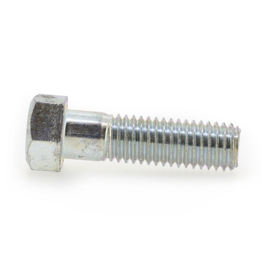 鉄/三価ホワイト [小形] 7マーク 六角ボルト (半ねじ) M8 (太さ=8mm
