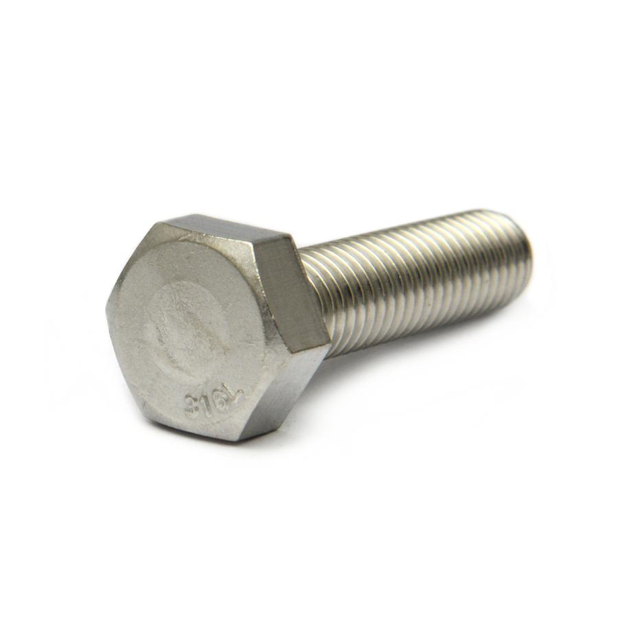 ステンレス[SUS316L] 六角ボルト (全ねじ) M12 (太さ=12mm)×長さ=200mm 【 バラ売り ： 1本入り 】 : ネジの ...