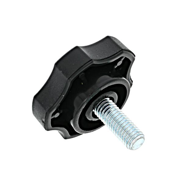 ノブボルト Gタイプ(黒) [中：KGB-2] [ねじ部：鉄/シルバーメッキ] M6