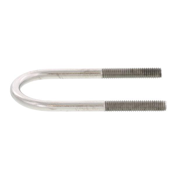 ステンレス 足長Uボルト [+30mm] M6 (太さ=6mm)×配管口径=40A (1”1/2