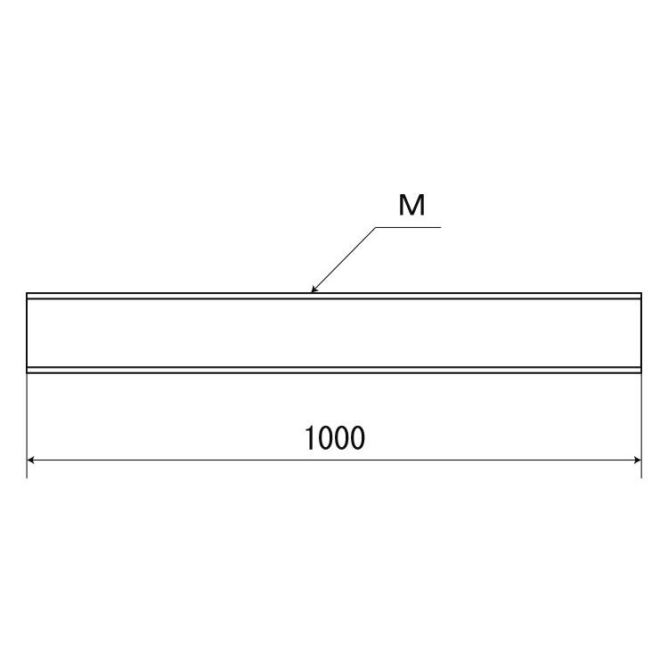 チタン　メーター寸切ボルト　M4　(太さ=4mm)×長さ=1000mm