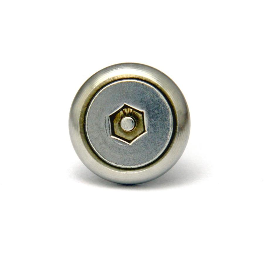 ナンバープレート用ボルト ピン付六角穴サラ ステンレス(シルバー) 3本