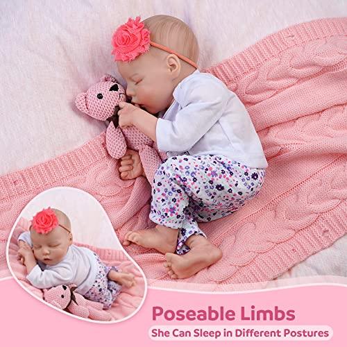 JIZHI等身大リボーンベビードール0-3ヶ月ベビーソフトボディリアリスティック生まれたばかりの赤ちゃん人形リアルライフベビードール3歳以上またはコレクシ JIZHI等身大リボーンベビードール0