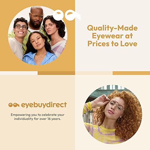 買いネット EYEBUYDIRECT-Vamp Mens&Women Cateye偏光サングラス、傷止めレンズコーティング、UVカット、プラスチックフレーム