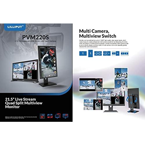 お礼や感謝伝えるプチギフト LILLIPUT PVM 220 S 21.5インチ1920 x 1080 Live Stream Quad Split Multi View IPSモニタ