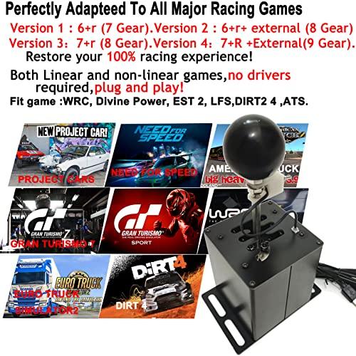 買い販売店 G 29 G 27 Thrustmaster T 300 RS/GTシミュレーションレーシングゲーム用6+R Gear Shifter USBトランスミッションアダプタークランプ付ステアリングホイール