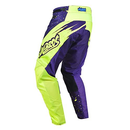 スーパーSALE限定 Willbros MX Sprint Pants Summer BMX Downhill Mountain Bike for MenモトクロスATVオフロードバイクUTV MTBレースズボンYellow Purple S=30